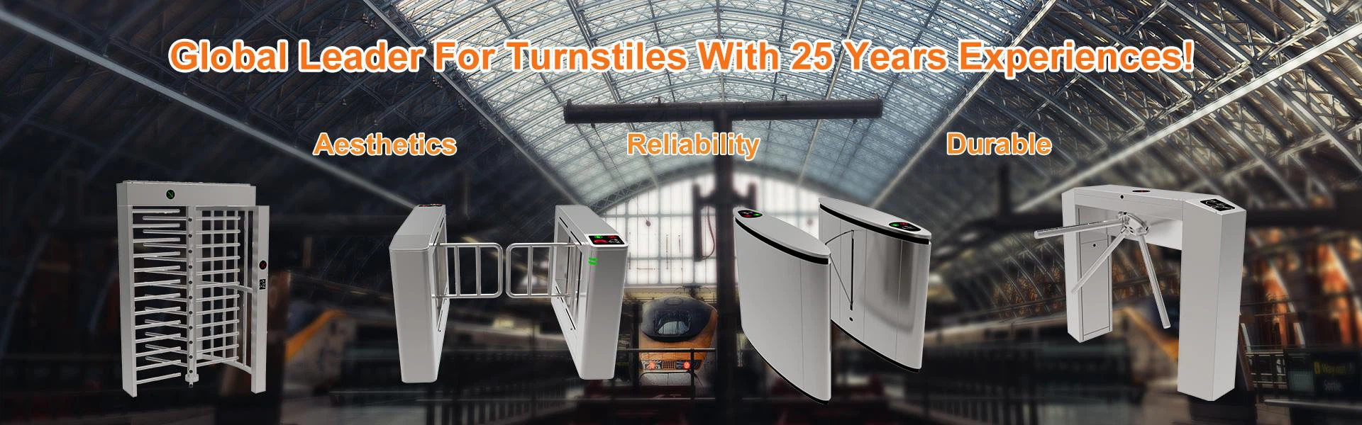 Full height turnstiles, optical turnstiles, flap barriers, tripod turnstiles